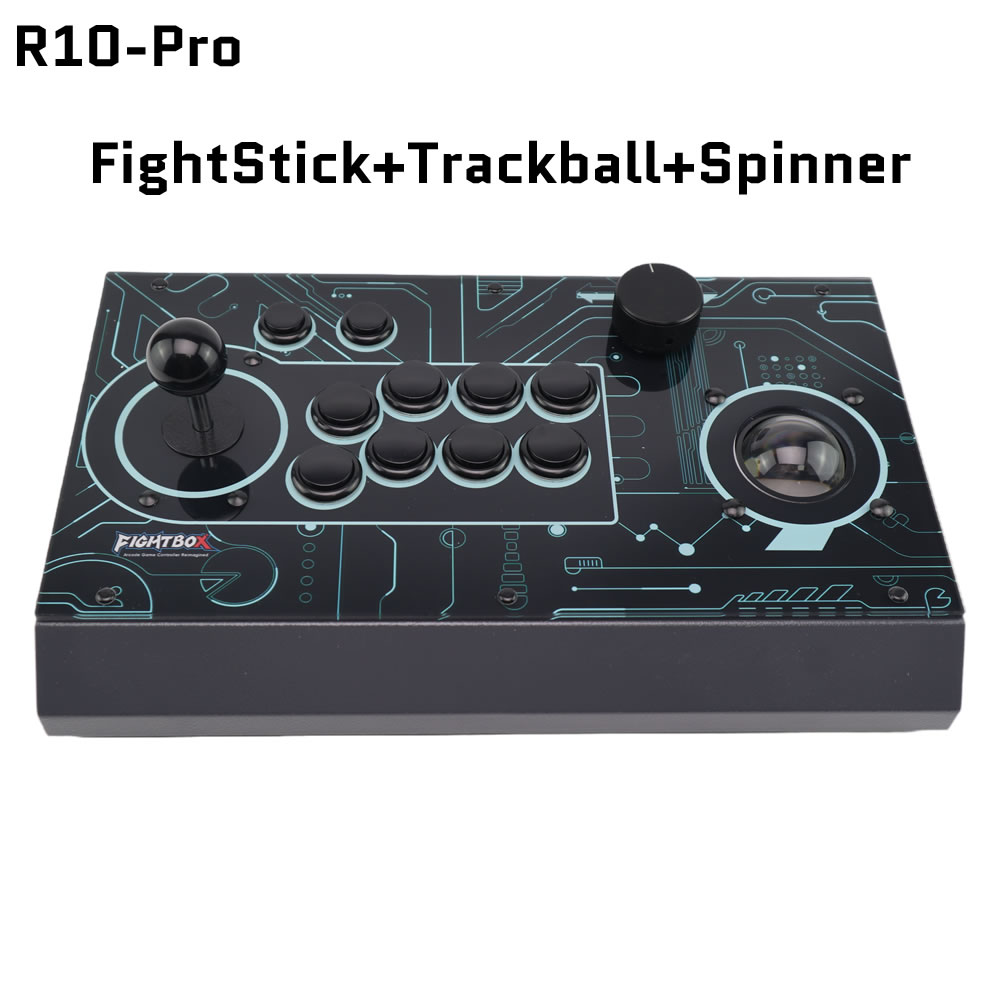 Trackball Controller Arcade - FightBox R10-PRO Arcade Fight Stick com