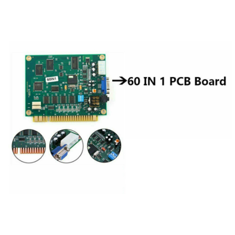 Abgn 2x 60 em 1 multicade pcb  - Usb Game Board Jamma avaliação e preço