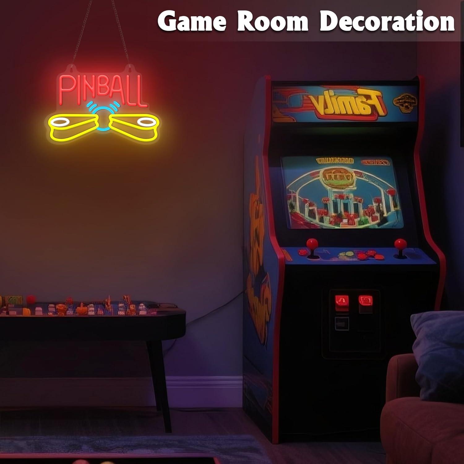 Letreiro de néon para pinball, - Arcade Games & Vending Llc Photos avaliação e preço